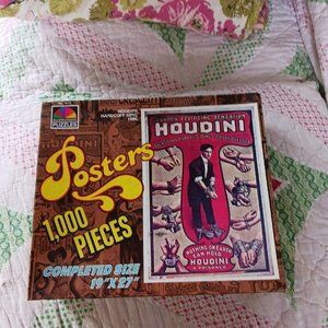 Vintage *HOUDINI* Handcuff King Jigsaw Puzzle 1000 Pieces 19x27